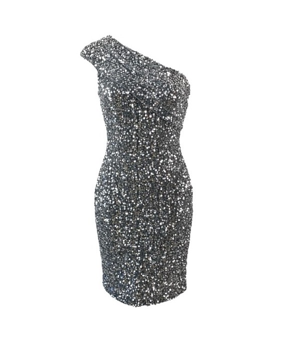 Robe à Sequins Argentée – Élégance & Glamour Intemporel