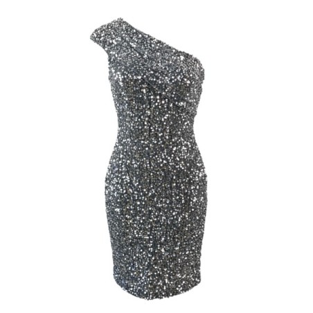 Robe à Sequins Argentée – Robe de Soirée Femme Chic