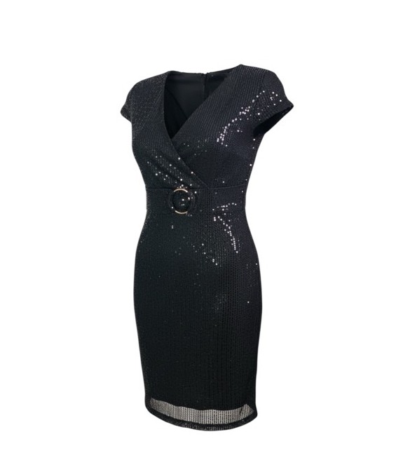 Robe noire à sequins élégante