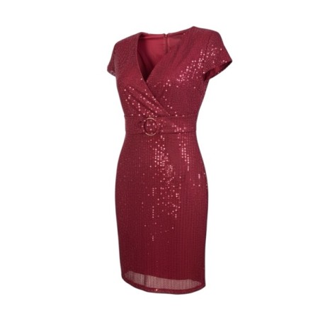 Robe noire à sequins femme | Robe de soirée élégante