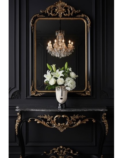 Vase Visage en Céramique | Objet Décoratif Design Moderne