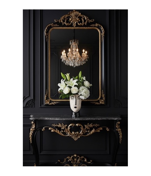 Vase Visage en Céramique | Objet Décoratif Design Moderne