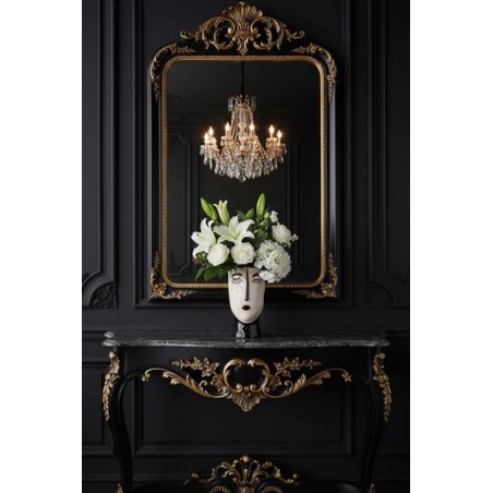 Vase Visage en Céramique | Objet Décoratif Design Moderne