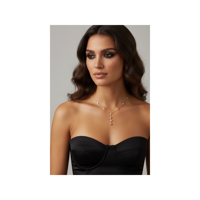 Collier Femme Doré Élégant en acier inoxydable – Bijou Raffiné et Intemporel Collier Femme Doré Élégant en acier inoxydable – Bijou Raffiné et Intemporel