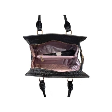 SAC NOIR CRCO BOUCLE DORE