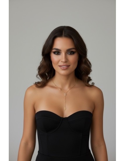 collier en acier inoxydable doré drain de café