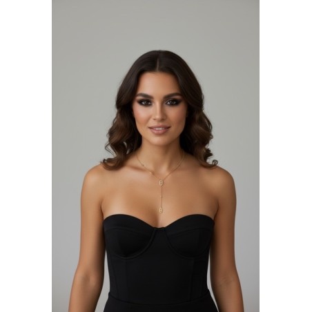 collier en acier inoxydable doré drain de café