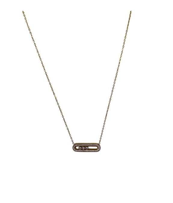 Collier fin doré avec pendentif délicat