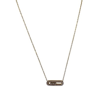 Collier fin doré avec pendentif délicat