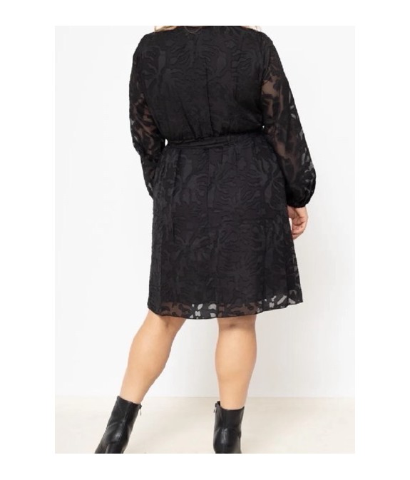 Robe noire manches longues Curves