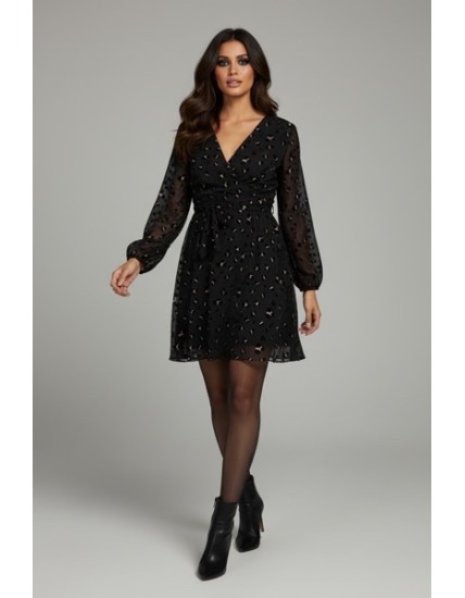 Robe léopard courte