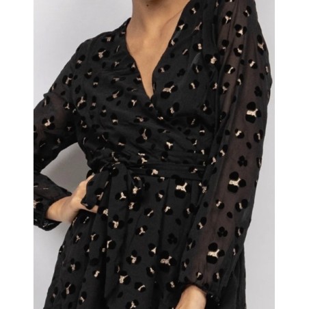 Robe léopard courte