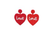 Boucle rouge  coeur