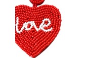 Boucle rouge  coeur