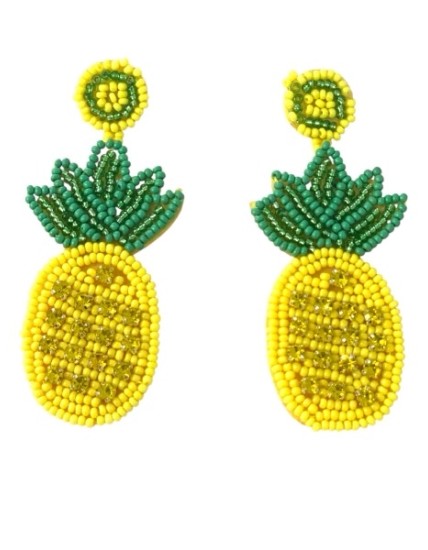 Boucle d'oreille ananas