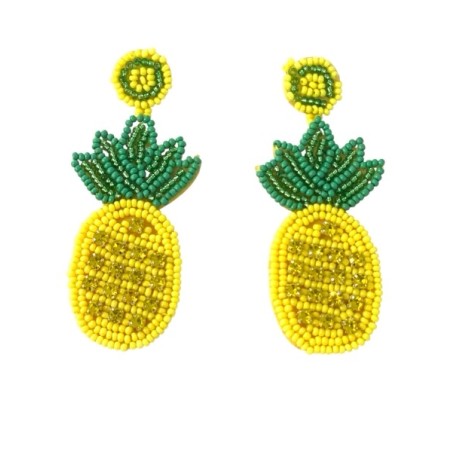 Boucle d'oreille ananas