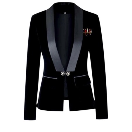 Broche chats rouge noir