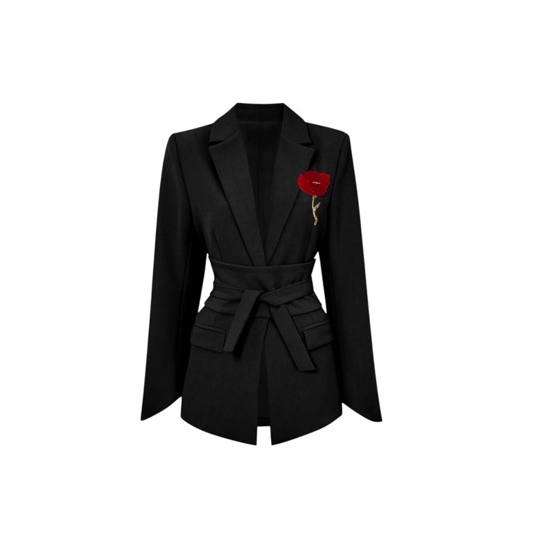 Broche fleur rouge Broche fleur rouge