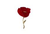 Broche fleur rouge Broche fleur rouge