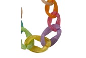 Collier anneau en resine coloré