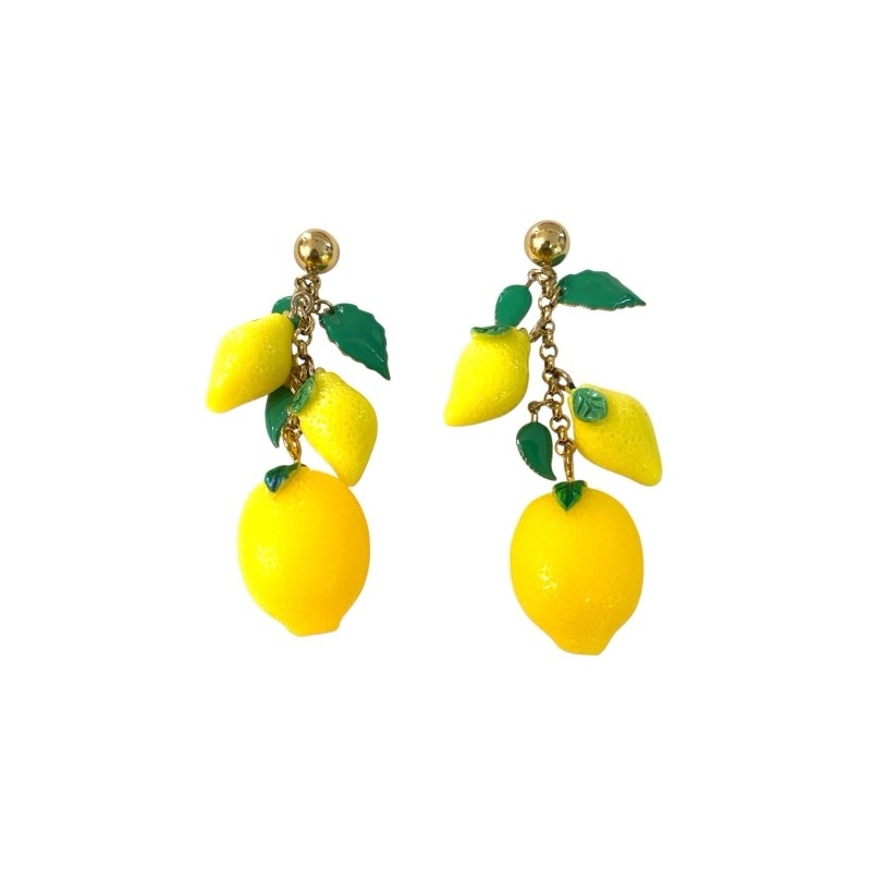 Boucle d’oreille acier inoxydable jaune Boucle d’oreille acier inoxydable jaune