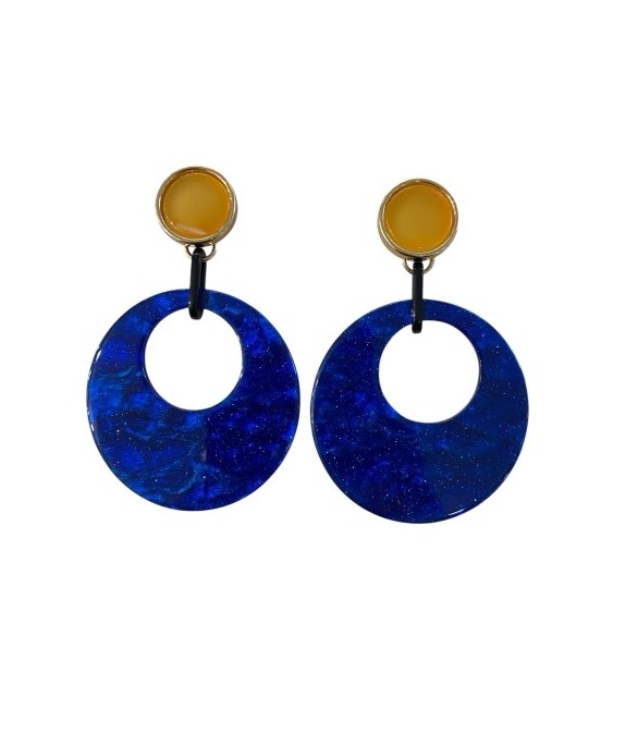 Boucle originale acier  inoxydable et résine