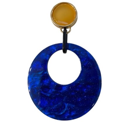 Boucle originale acier  inoxydable et résine