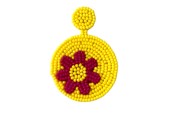 Boucle jaune perle
