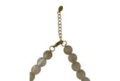 Collier resine beige