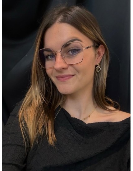 Boucles d’oreilles femme acier doré et cristal