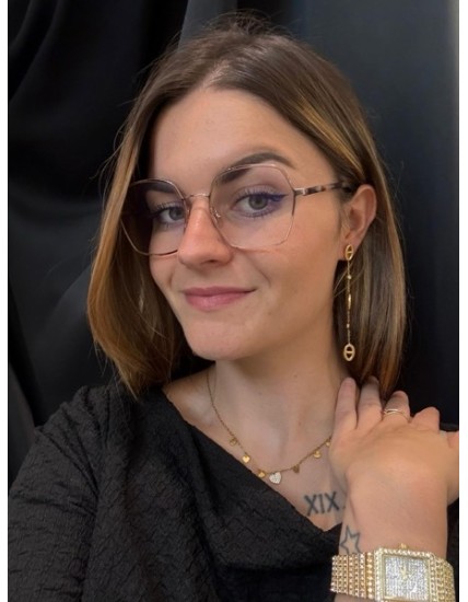 Boucles d’oreilles longues grain de café en acier inoxydable doré