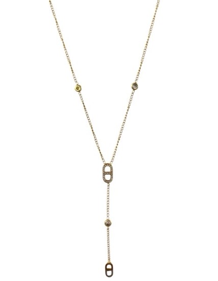 collier en acier inoxydable doré drain de café