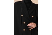 Veste cape femme élégante noire