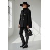 Veste cape femme noire élégante