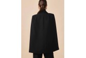 Veste cape femme noire élégante