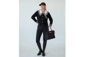 Veste noire à col marin chic pour femme