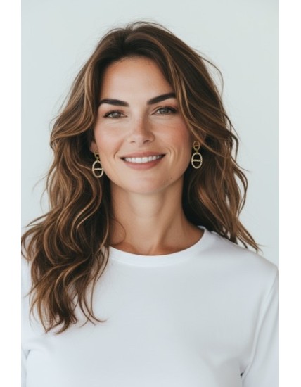 BOUCLE ACIER INOXYDABLE GRAIN DE CAFE