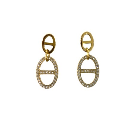 BOUCLE ACIER INOXYDABLE GRAIN DE CAFE