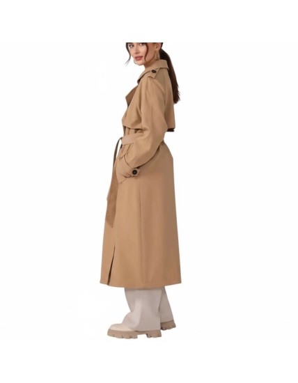 Trench beige femme 100 % coton