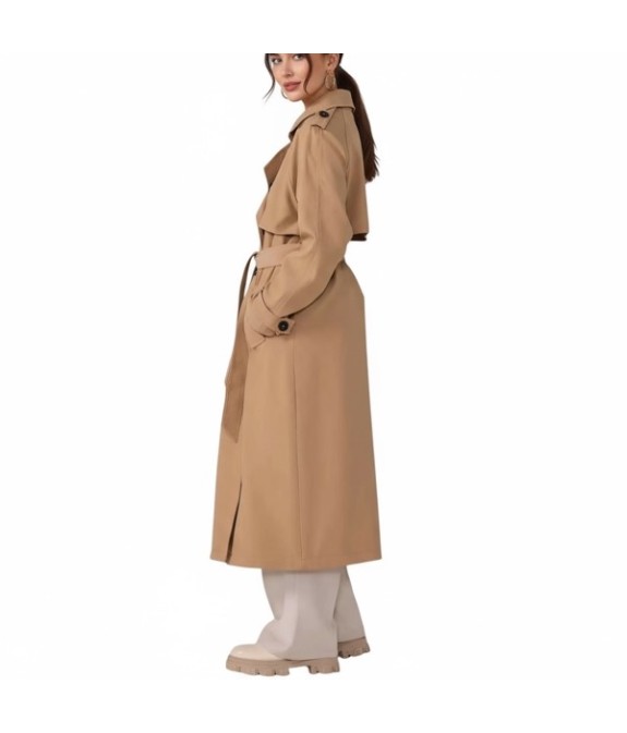 Trench beige femme 100 % coton