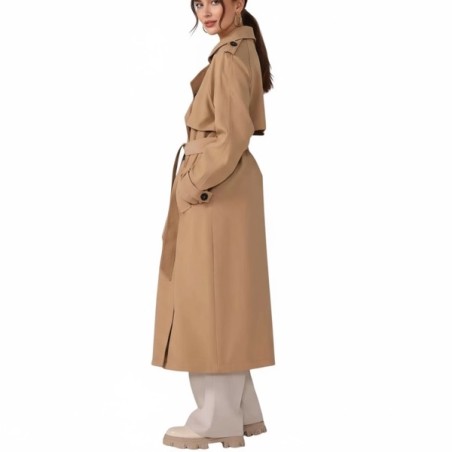 Trench beige femme 100 % coton