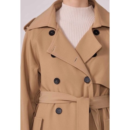 Trench beige femme 100 % coton