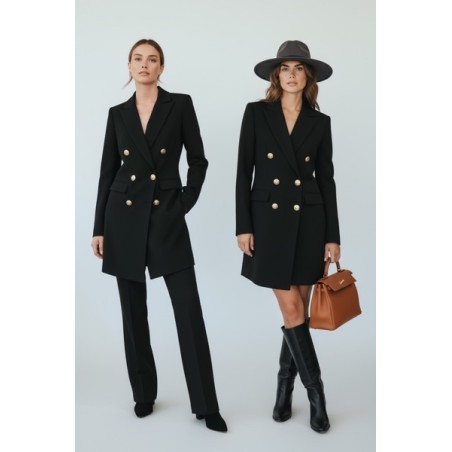 Veste blazer robe femme noire – Élégance chic et intemporelle
