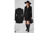 Veste blazer robe femme noire – Élégance chic et intemporelle