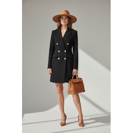 Veste blazer robe femme noire – Élégance chic et intemporelle