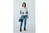 Blouse blanche brodée en coton  bohème chic femme