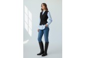 Veste sans manches femme chic ceinturée