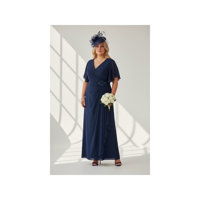 Robe de cérémonie longue grande taille