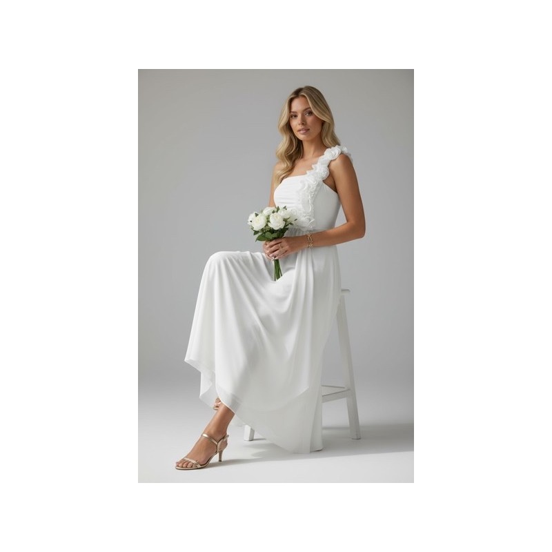 robe ceremonie fleur relief