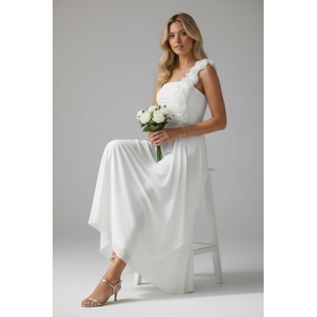 robe ceremonie fleur relief